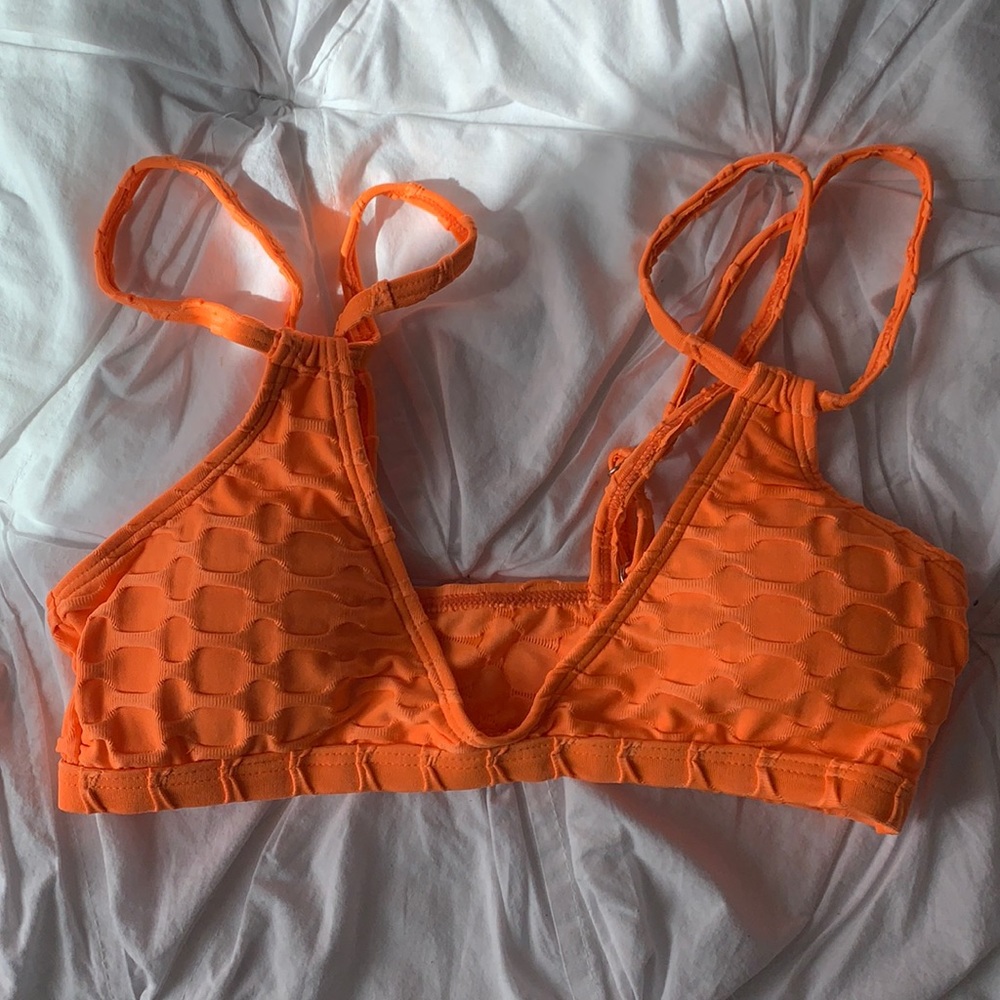 Shein neon orange bikini